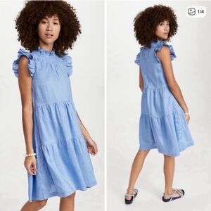 Sea
Tier Waverly Flutter Sleeve Dress
Carolina Blue, 4